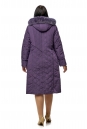 Женское пальто из текстиля с капюшоном, отделка песец 8010022-3