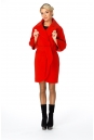 Женское пальто из текстиля с воротником 8010156