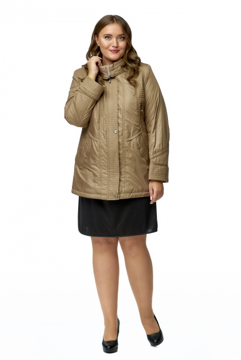 Куртка женская из текстиля с капюшоном 8010452