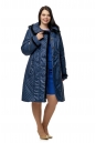 Женское пальто из текстиля с капюшоном, отделка норка 8011143