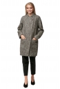 Женское пальто из текстиля с воротником 8012139