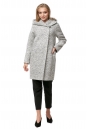 Женское пальто из текстиля с капюшоном 8012247