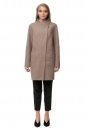 Женское пальто из текстиля с воротником 8012639