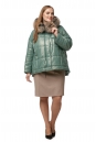 Женская кожаная куртка из натуральной кожи с капюшоном, отделка лиса 8014124