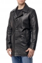 Мужское кожаное пальто из натуральной кожи с воротником 8015010-2