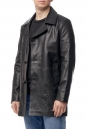 Мужское кожаное пальто из натуральной кожи с воротником 8015010-5