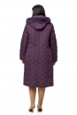 Женское пальто из текстиля с капюшоном, отделка песец 8015979-3