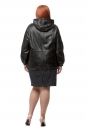 Женская кожаная куртка из натуральной кожи с капюшоном 8016848-3