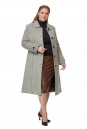 Женское пальто из текстиля с воротником 8019645