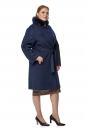 Женское пальто из текстиля с воротником, отделка песец 8019752-2