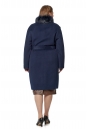 Женское пальто из текстиля с воротником, отделка песец 8019752-3