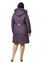 Женское пальто из текстиля с капюшоном, отделка песец 8020450-2