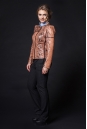 Женская кожаная куртка из натуральной кожи питона без воротника 8020531-3