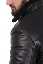 Мужская кожаная куртка из натуральной кожи с воротником 8023282-3