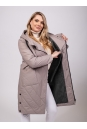Женское пальто из текстиля с капюшоном 8023439-12