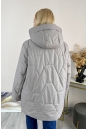 Женское пальто из текстиля с капюшоном 8024078-5
