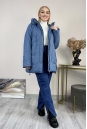 Женское пальто из текстиля с капюшоном 8024079-4