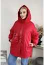 Женское пальто из текстиля с капюшоном 8024100