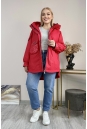 Женское пальто из текстиля с капюшоном 8024100-4