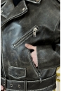 Женская кожаная куртка из натуральной кожи с воротником 8024134-6
